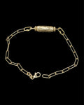 LION STAMP CHARM BRACELET - 18K GOLD VERMEIL